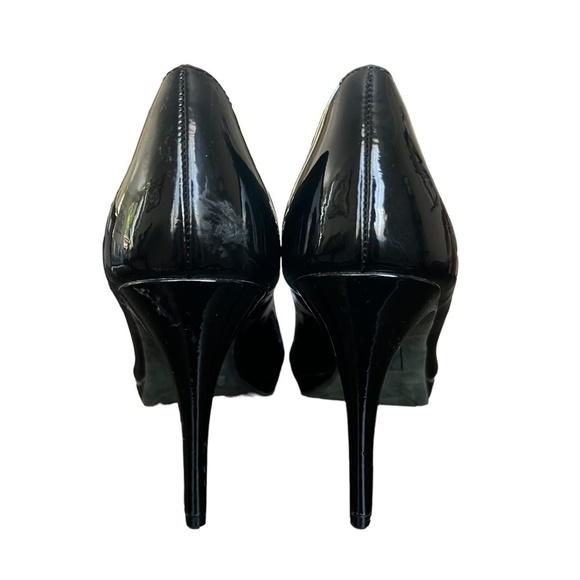 Christian Siriano for Payless | Black Patent Leather Platform Stiletto Heels - Picture 4 of 5